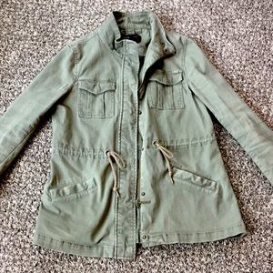 Max Jeans jacket M four pocket drawstring waist